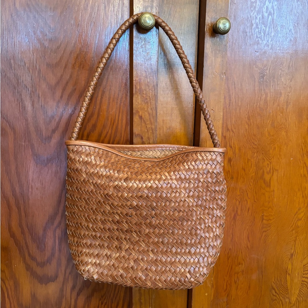 Madewell Signature Woven Shoulder Bag Burnt Sienna - Picture 2 of 4